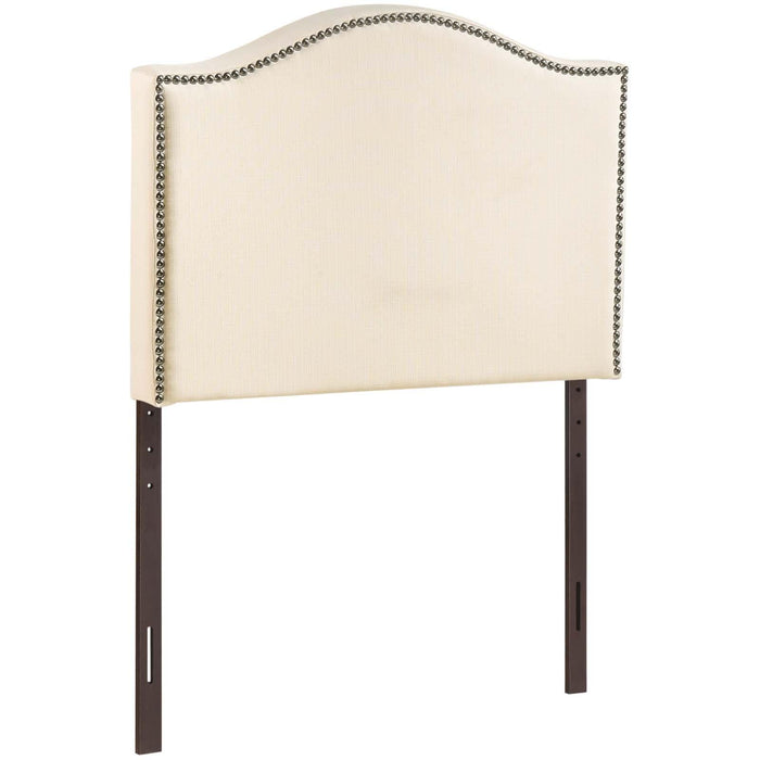 Curl Twin Nailhead Upholstered Headboard