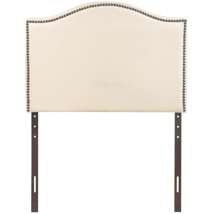 Curl Twin Nailhead Upholstered Headboard