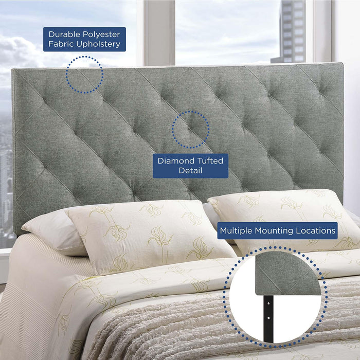 Theodore Queen Upholstered Fabric Headboard