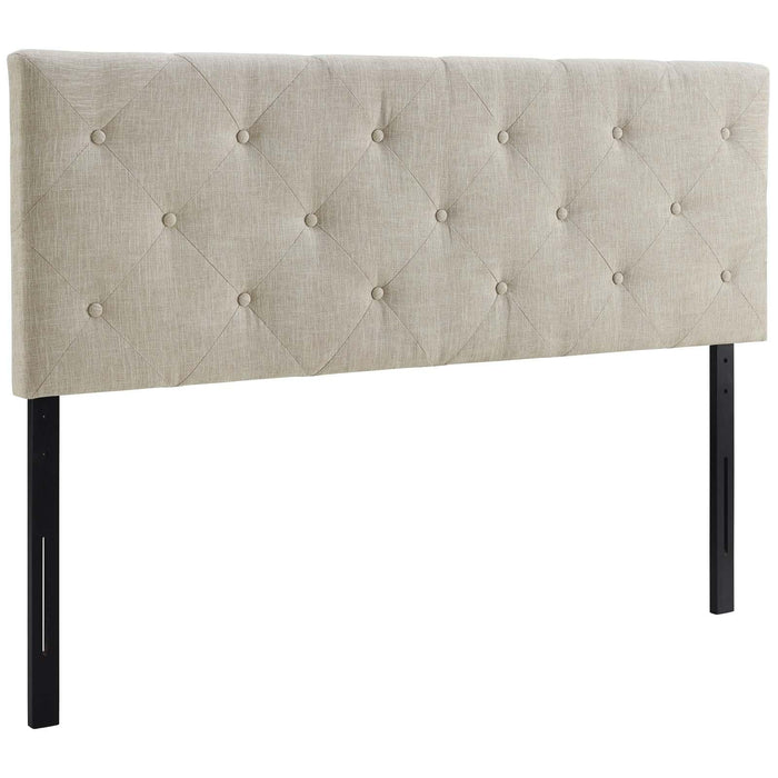 Terisa King Upholstered Fabric Headboard