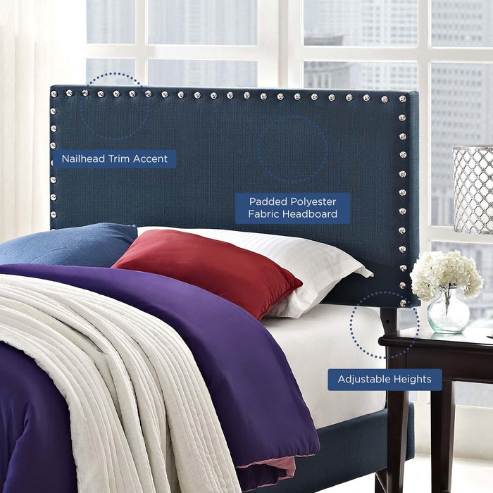 Phoebe Twin Upholstered Fabric Headboard