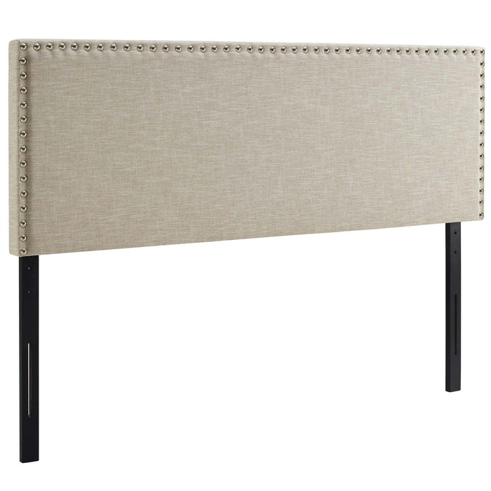 Phoebe King Upholstered Fabric Headboard