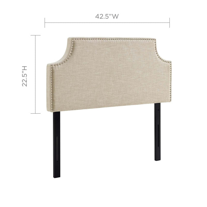 Laura Twin Upholstered Fabric Headboard