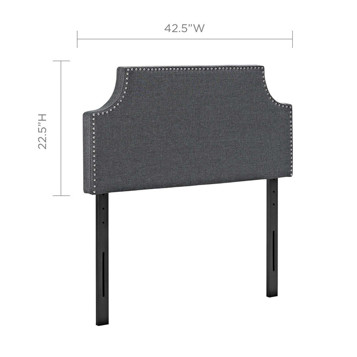 Laura Twin Upholstered Fabric Headboard