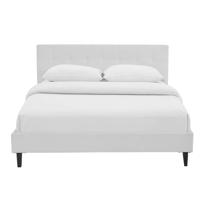 Linnea Full Faux Leather Bed