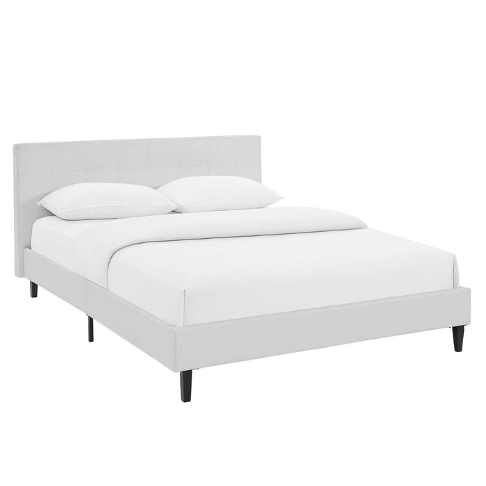 Linnea Full Faux Leather Bed