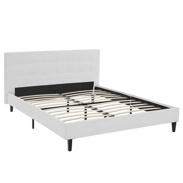 Linnea Full Faux Leather Bed