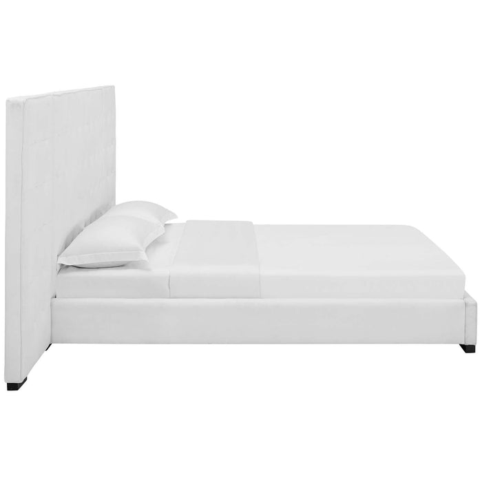 Sierra Queen Upholstered Fabric Platform Bed