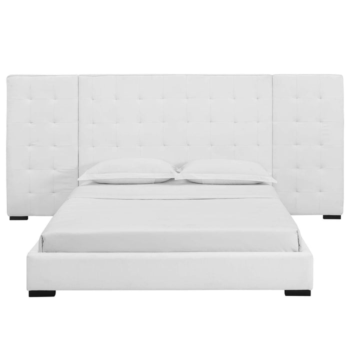 Sierra Queen Upholstered Fabric Platform Bed