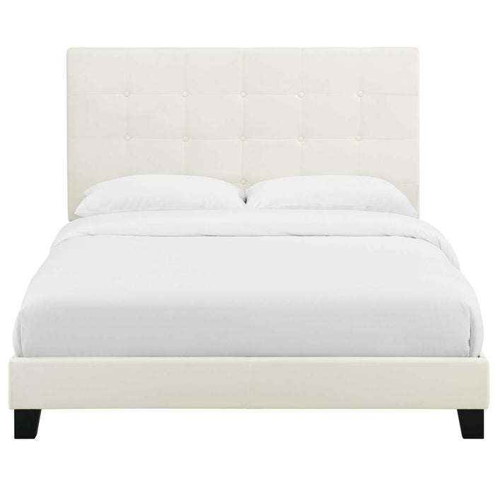 Melanie Full Tufted Button Upholstered Performance Velvet Platform Bed