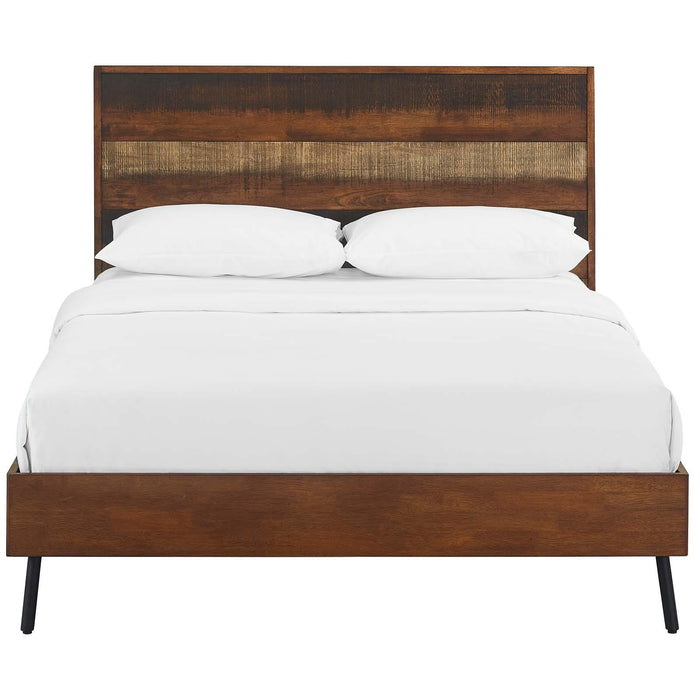 Arwen Queen Rustic Wood Bed