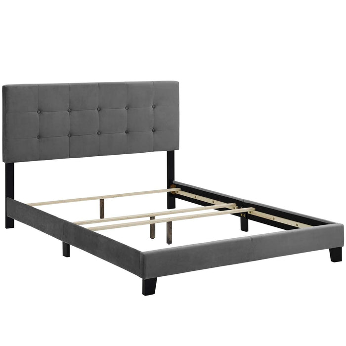 Amira Twin Performance Velvet Bed