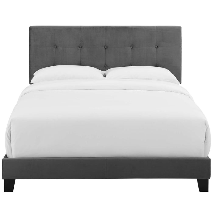 Amira Twin Performance Velvet Bed