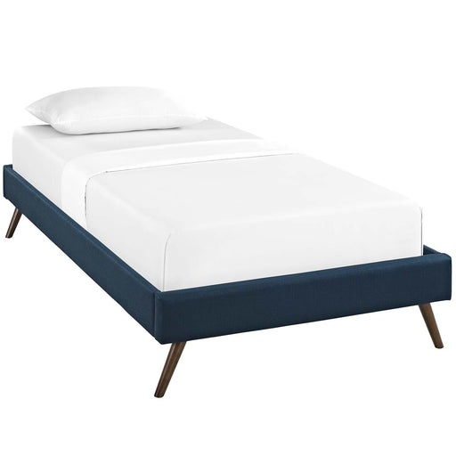 loryn-twin-fabric-bed-frame-with-round-splayed-legs