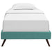 loryn-twin-fabric-bed-frame-with-round-splayed-legs