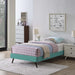 loryn-twin-fabric-bed-frame-with-round-splayed-legs