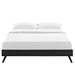 loryn-queen-vinyl-bed-frame-with-round-splayed-legs