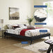 loryn-full-vinyl-bed-frame-with-round-splayed-legs