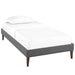 tessie-twin-fabric-bed-frame-with-squared-tapered-legs