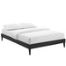 tessie-king-vinyl-bed-frame-with-squared-tapered-legs