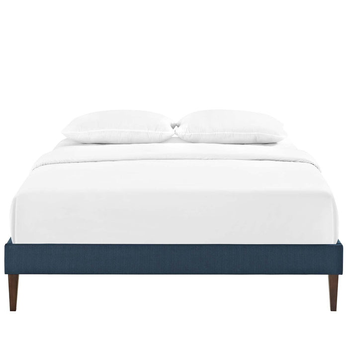 Tessie Full Fabric Bed Frame with Squared Tapered Legs