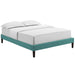 tessie-queen-fabric-bed-frame-with-squared-tapered-legs