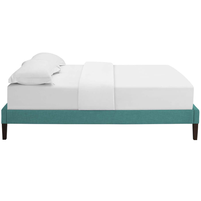 Tessie Full Fabric Bed Frame with Squared Tapered Legs