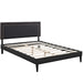 virginia-king-vinyl-platform-bed-with-squared-tapered-legs