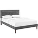 virginia-full-fabric-platform-bed-with-squared-tapered-legs