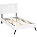 ruthie-twin-vinyl-platform-bed-with-round-splayed-legs