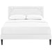 ruthie-full-vinyl-platform-bed-with-squared-tapered-legs