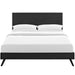 macie-full-vinyl-platform-bed-with-round-splayed-legs