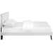 macie-king-vinyl-platform-bed-with-round-splayed-legs