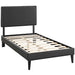 macie-twin-vinyl-platform-bed-with-squared-tapered-legs