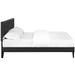 macie-king-vinyl-platform-bed-with-squared-tapered-legs