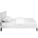 macie-queen-vinyl-platform-bed-with-squared-tapered-legs