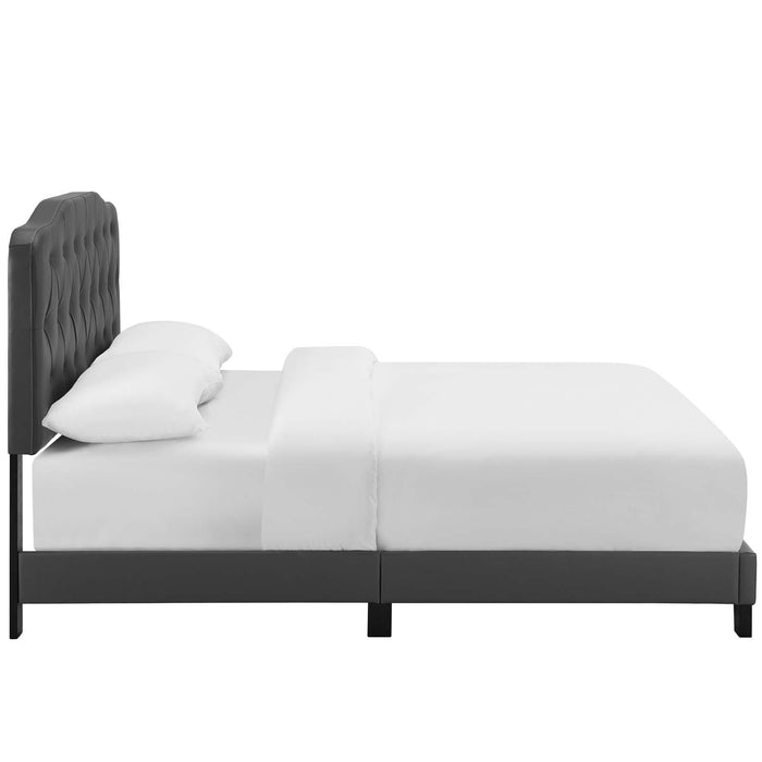 Amelia Full Faux Leather Bed