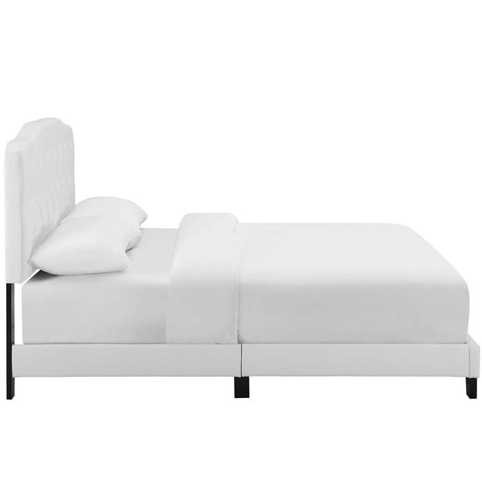 Amelia Twin Faux Leather Bed