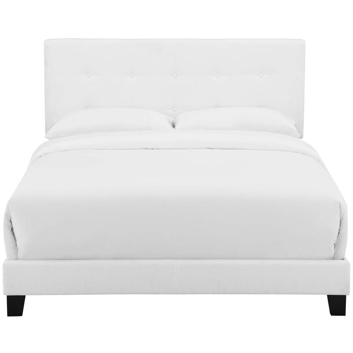 Amira Full Upholstered Fabric Bed