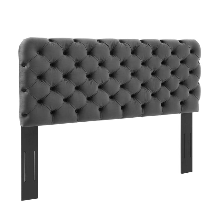 Lizzy Tufted Full/Queen Performance Velvet Headboard image