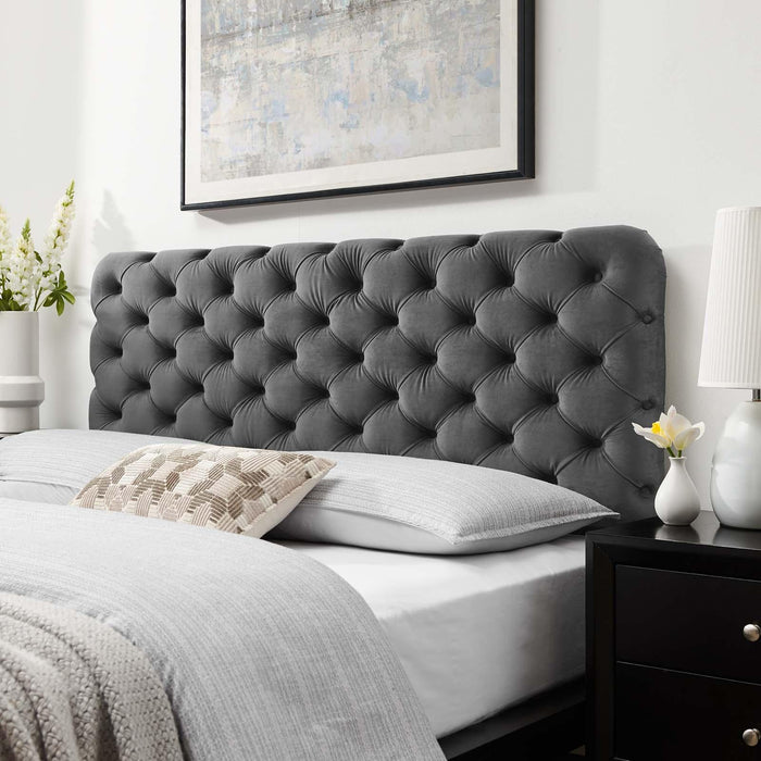 Lizzy Tufted Full/Queen Performance Velvet Headboard