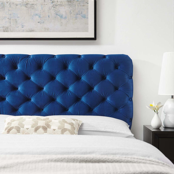 Lizzy Tufted Full/Queen Performance Velvet Headboard