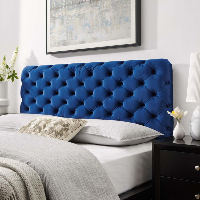 Lizzy Tufted Full/Queen Performance Velvet Headboard