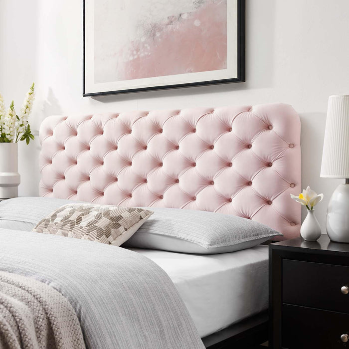 Lizzy Tufted Full/Queen Performance Velvet Headboard