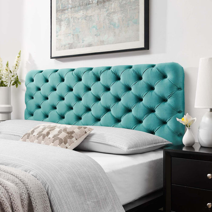 Lizzy Tufted Full/Queen Performance Velvet Headboard