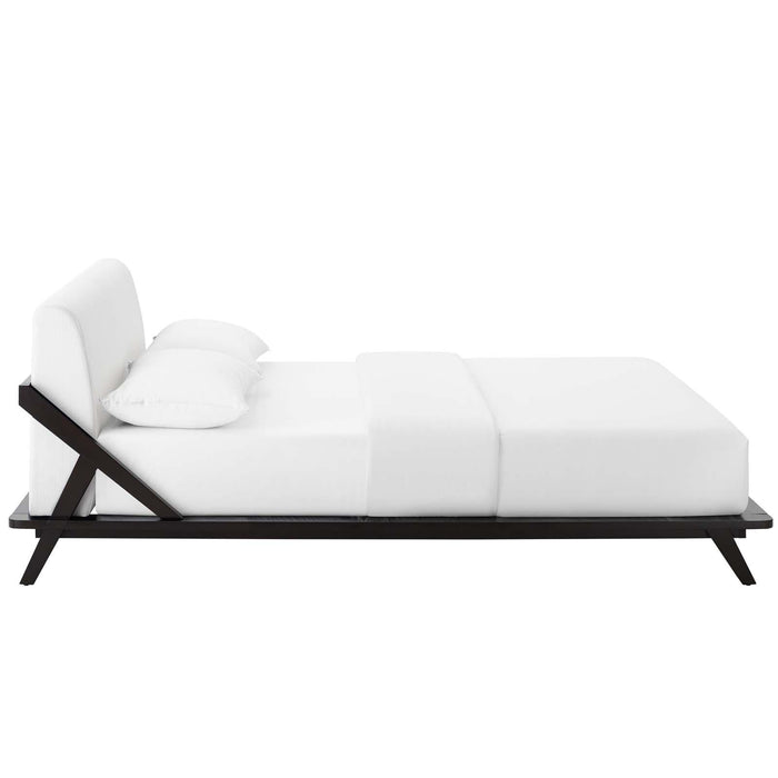 Luella Queen Upholstered Fabric Platform Bed