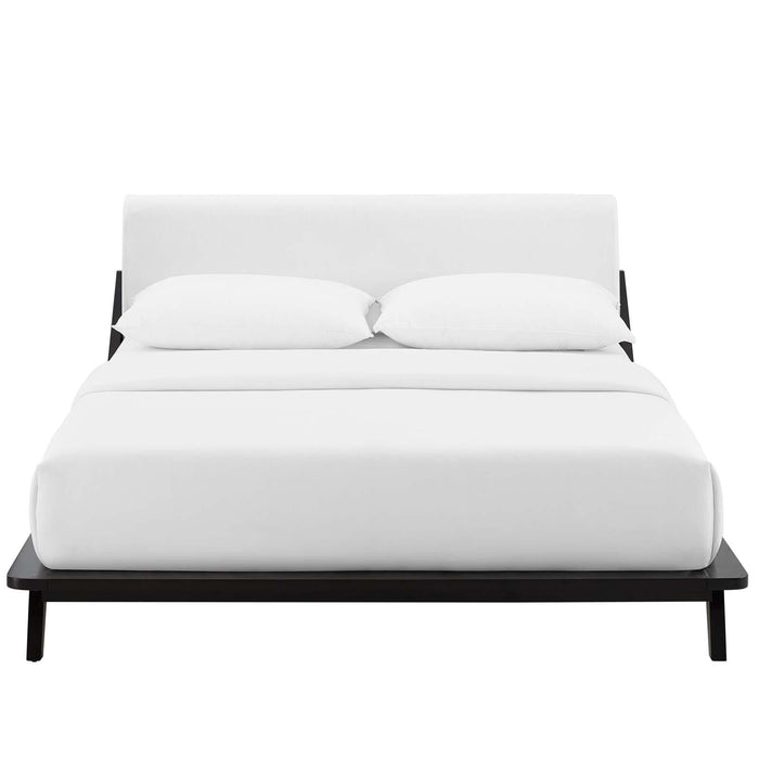 Luella Queen Upholstered Fabric Platform Bed