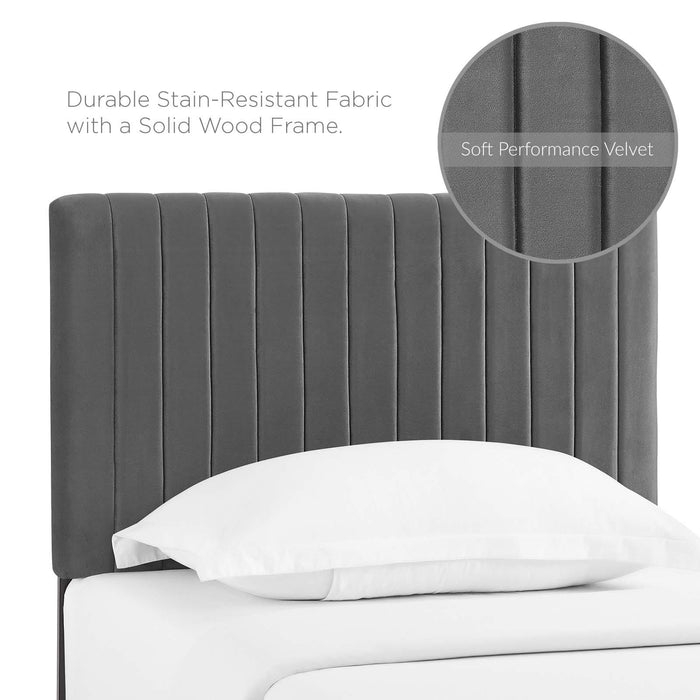 Keira Twin Performance Velvet Headboard