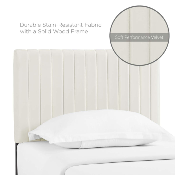 Keira Twin Performance Velvet Headboard