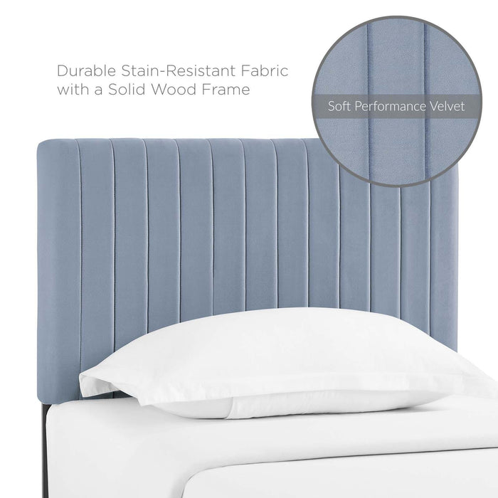 Keira Twin Performance Velvet Headboard